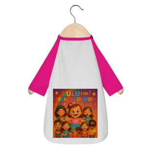 Nome do produto Lulu e Seu Abraço Colorido - Camisa Pet Dog Oficial