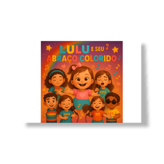 Nome do produto Lulu e Seu Abraço Colorido - Poster Paisagem Oficial