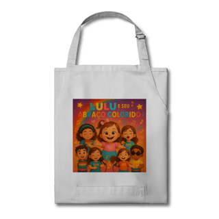 Nome do produto Lulu e Seu Abraço Colorido - Avental Brim Oficial