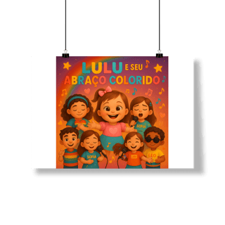 Nome do produto Lulu e Seu Abraço Colorido - Poster Paisagem Oficial