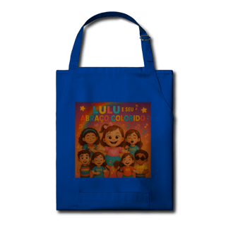 Nome do produto Lulu e Seu Abraço Colorido - Avental Brim Oficial