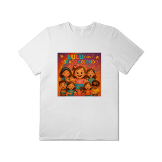 Nome do produto Lulu e Seu Abraço Colorido - T-Shirt Plus Size Oficial