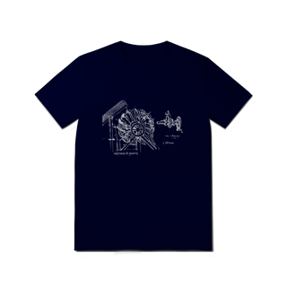 Nome do produto Camiseta Masculina Máquina Da Vinci 100% Algodão Quality