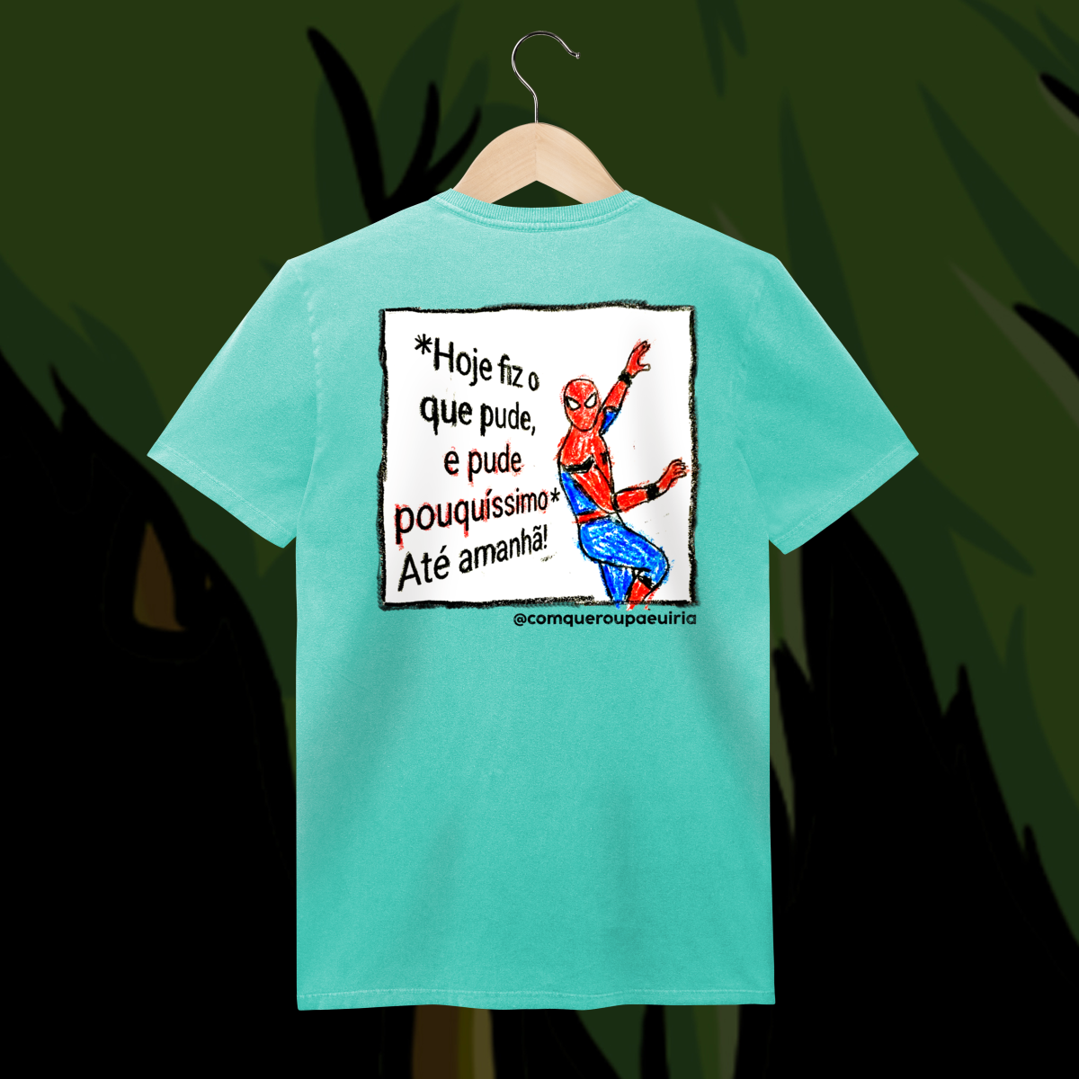 Nome do produto: Algodão Estonado: MIRANHA em HOJE FIZ O QUE PUDE