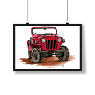 Poster Willys Cj3