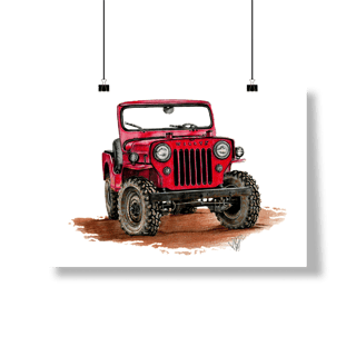 Nome do produto Poster Willys Cj3