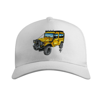 Nome do produto Toyota Bandeirante | Boné Americano com Tela