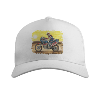 Nome do produto Africa Twin Dakar | Boné Americano com Tela