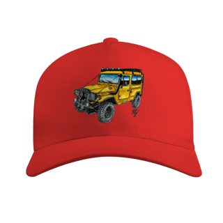 Nome do produto Toyota Bandeirante | Boné Americano com Tela