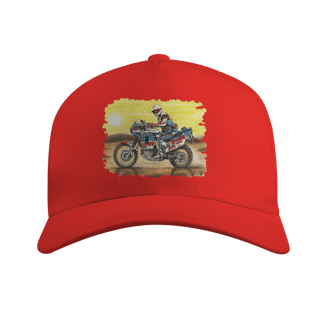 Nome do produto Africa Twin Dakar | Boné Americano com Tela