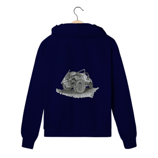 Nome do produto Jeep Willys Sketch | Moletom Zíper