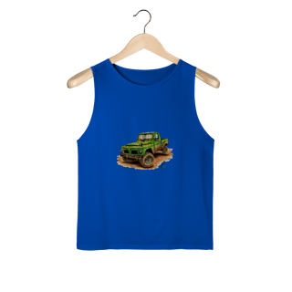 F75 Green Action - Camiseta Regata Sport Dry UV