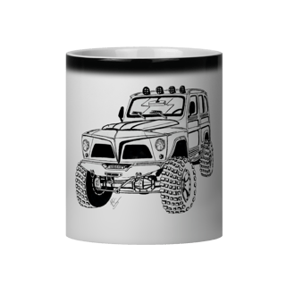 Caneca Mágica Rural Willys Sketch 