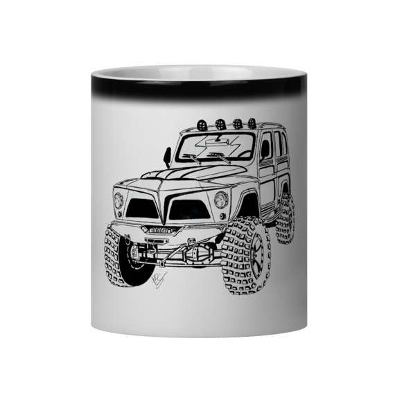 Caneca Mágica Rural Willys Sketch 