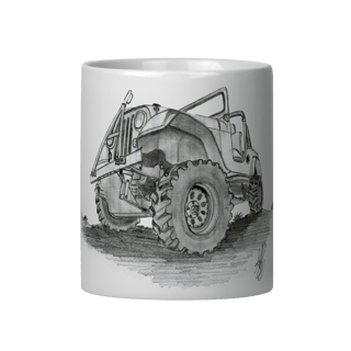 Caneca Jeep Willys Sketch