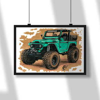 Land Cruiser Camper Pôster