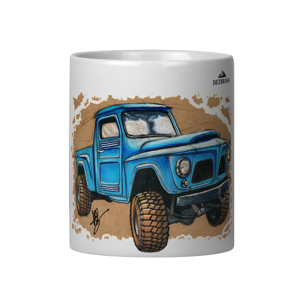 Nome do produto: F75 Trail Cartoon Caneca