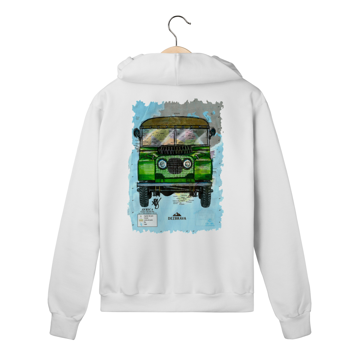 Nome do produto: Land Rover Mundi Blusa Moletom Zíper