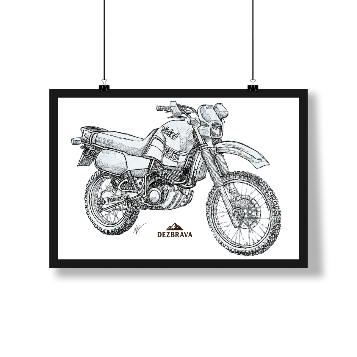 Nome do produto: Ténéré 600 Sketch Pôster