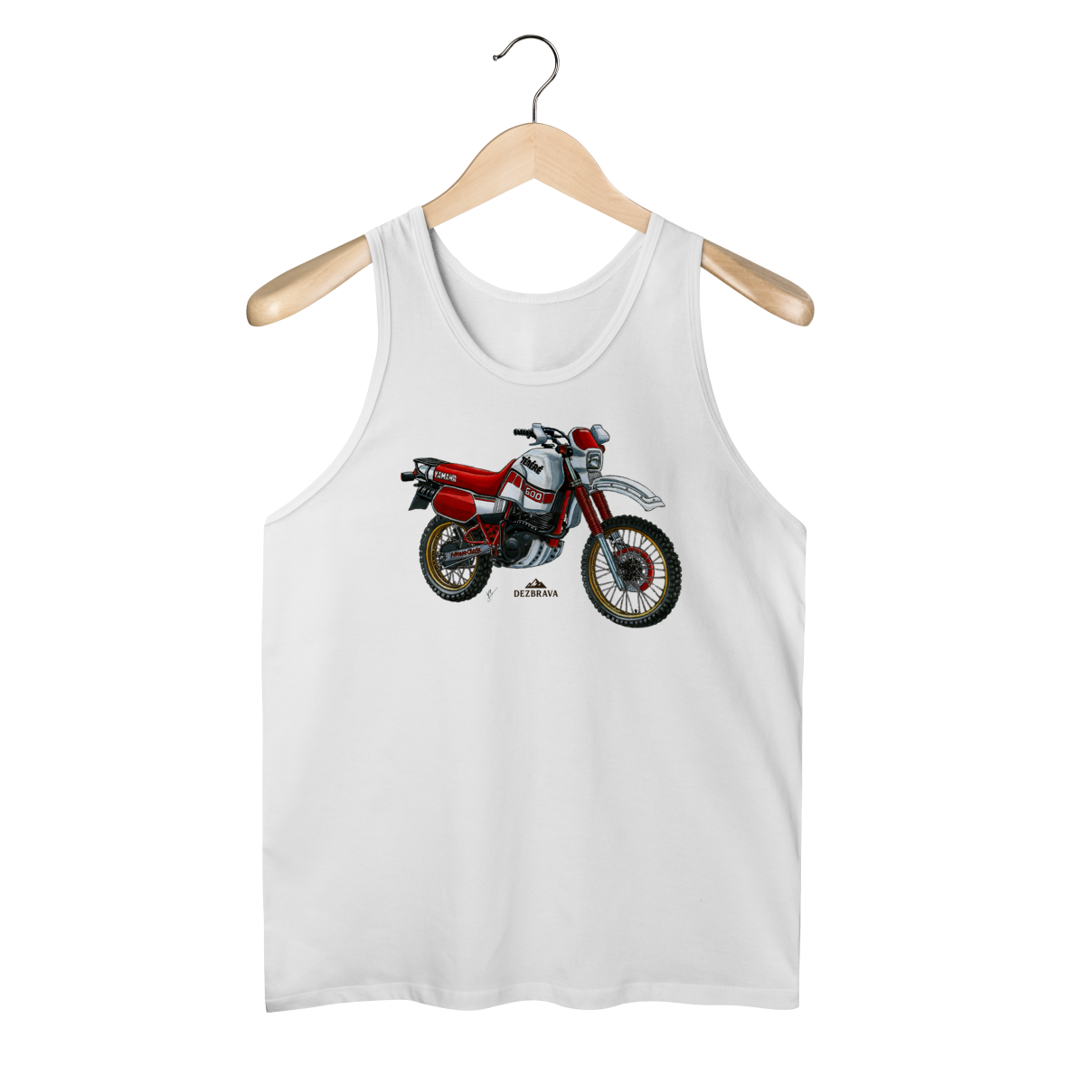 Nome do produto: Ténéré 600 Branca Camiseta Regata