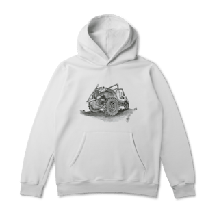 Nome do produto Jeep Willys Sketch | Moletom Canguru