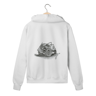 Nome do produto Jeep Willys Sketch | Moletom Zíper