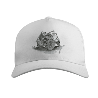 Nome do produto Jeep Willys Sketch | Boné Americano com Tela