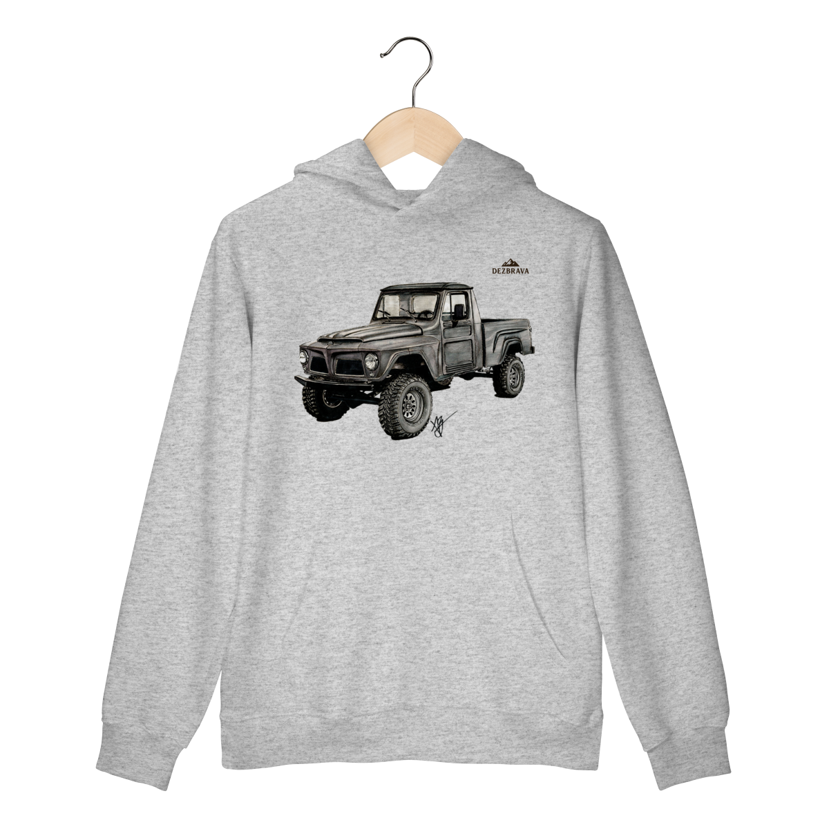 Nome do produto: F75 Grafite Blusa Moletom Canguru