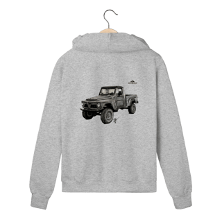 Nome do produto F75 Grafite Blusa Moletom Zíper