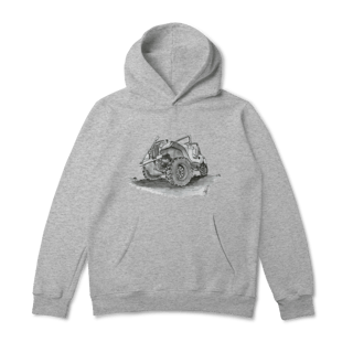 Nome do produto Jeep Willys Sketch | Moletom Canguru