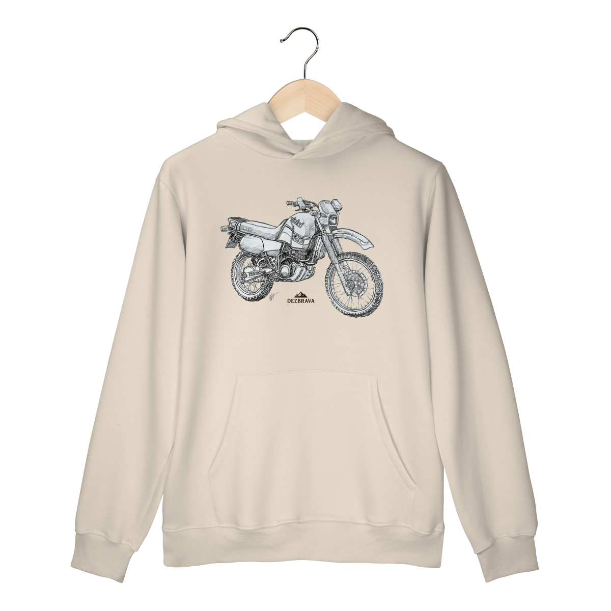 Nome do produto: Ténéré 600 Sketch Blusa Moletom Canguru