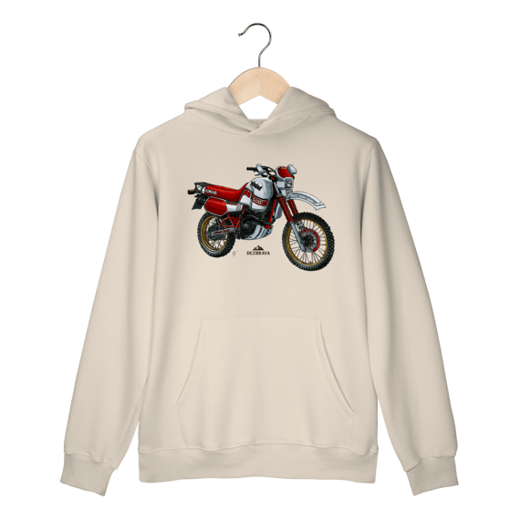 Ténéré 600 Branca Blusa Moletom Canguru