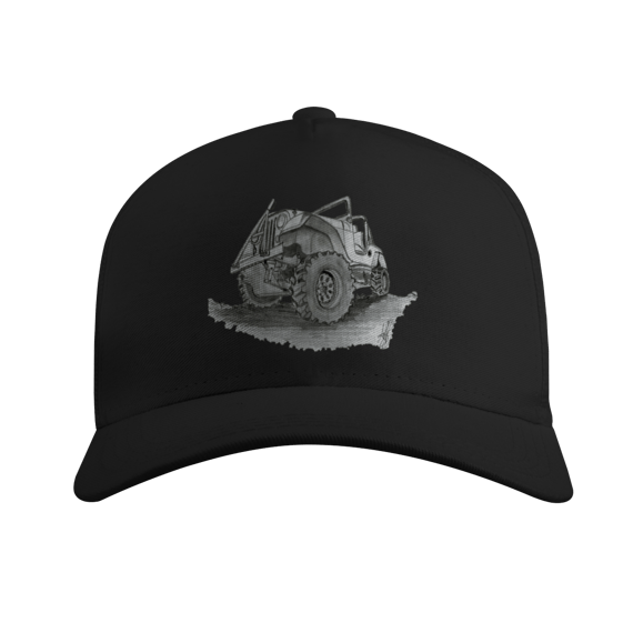 Jeep Willys Sketch | Boné Americano com Tela
