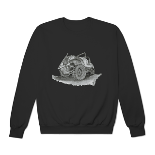 Nome do produto Jeep Willys Sketch | Moletom Fechado