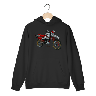 Nome do produto Ténéré 600 Branca Blusa Moletom Canguru