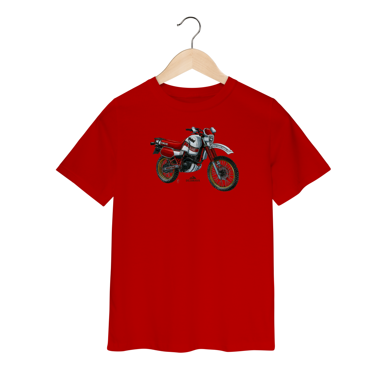 Nome do produto: Ténéré 600 Branca Camiseta Infantil (2 a 8)