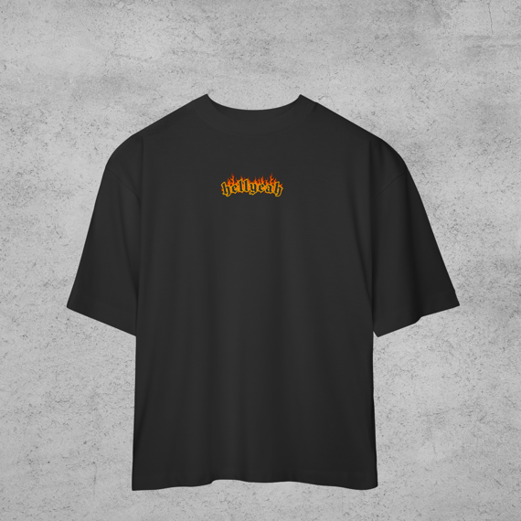 Camiseta Oversized Hell Yeah Classic minimal