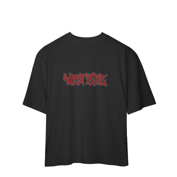 Camiseta Oversized – West Side Street Ink Red