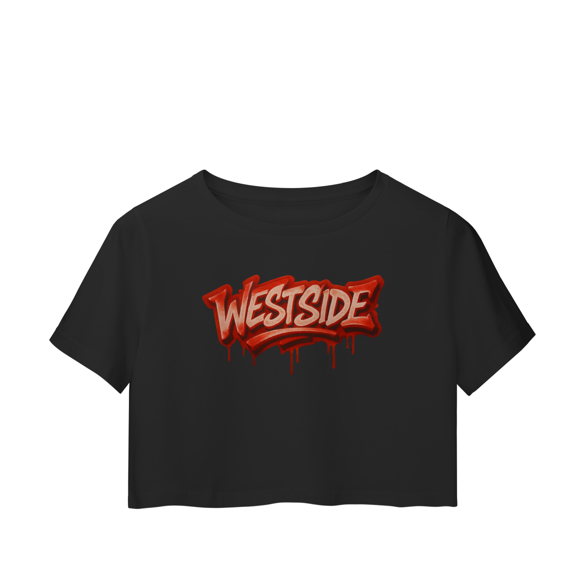 Nome do produto: Camisa Cropped – West Side Blood Drip