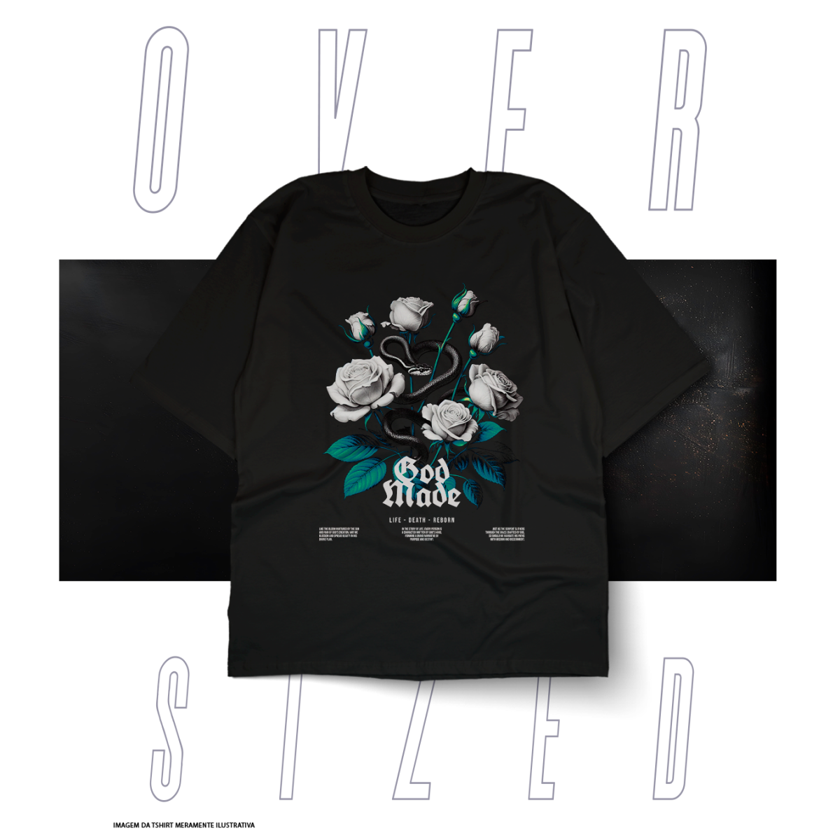 Nome do produto: Oversized Básica Street Wear - God Made