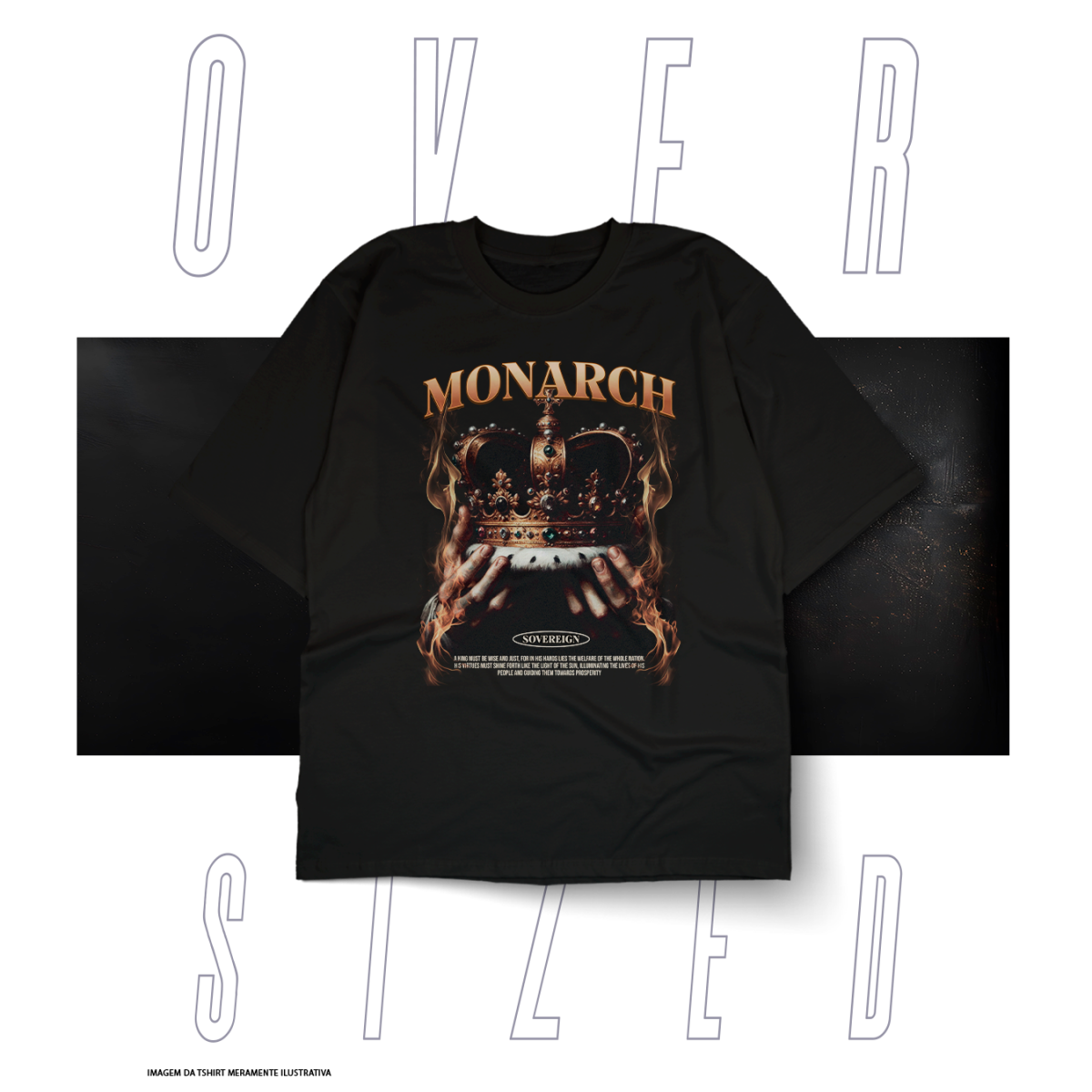 Nome do produto: Oversized Básica Street Wear - Monarch