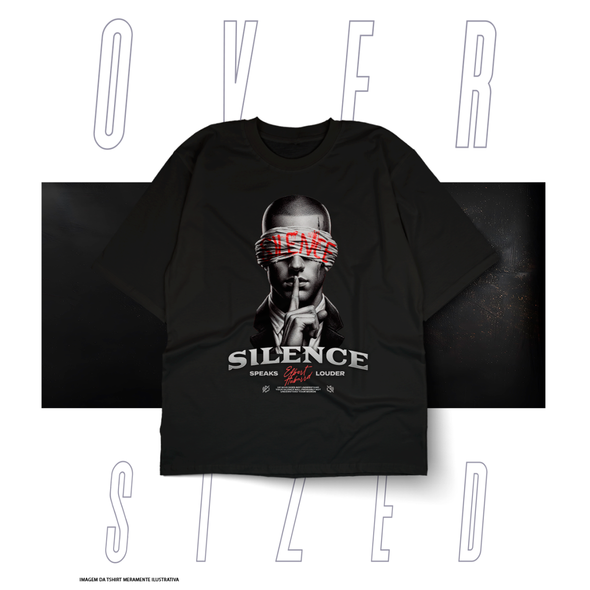 Nome do produto: Oversized Básica Street Wear - Silence