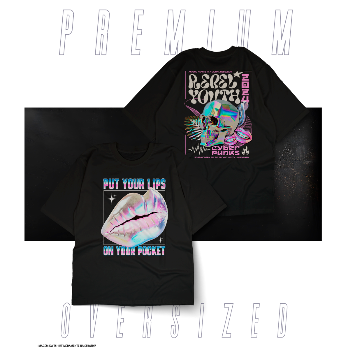 Nome do produto: Oversized Premium Street Wear - Put Your Lips