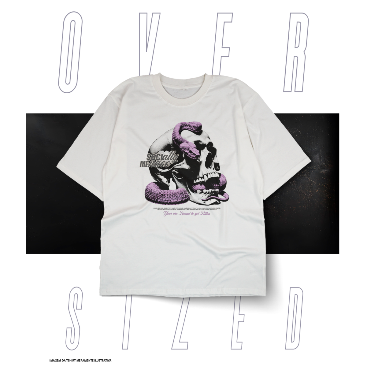 Nome do produto: Oversized Básica Street Wear - Socialle Menace 