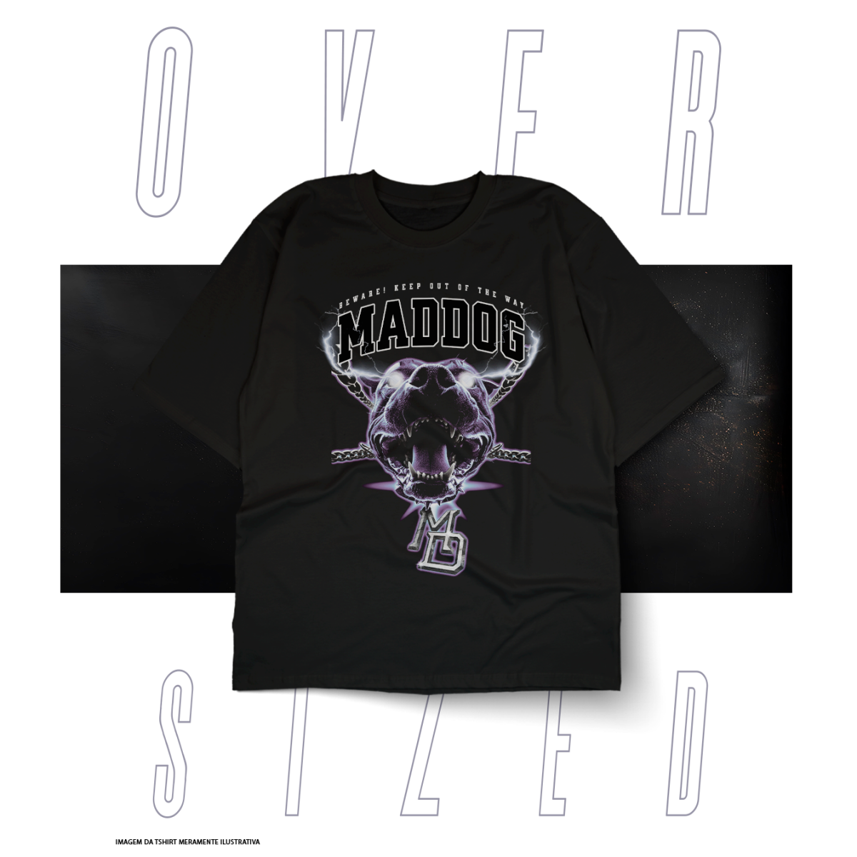 Nome do produto: Oversized Básica Street Wear - Maddog