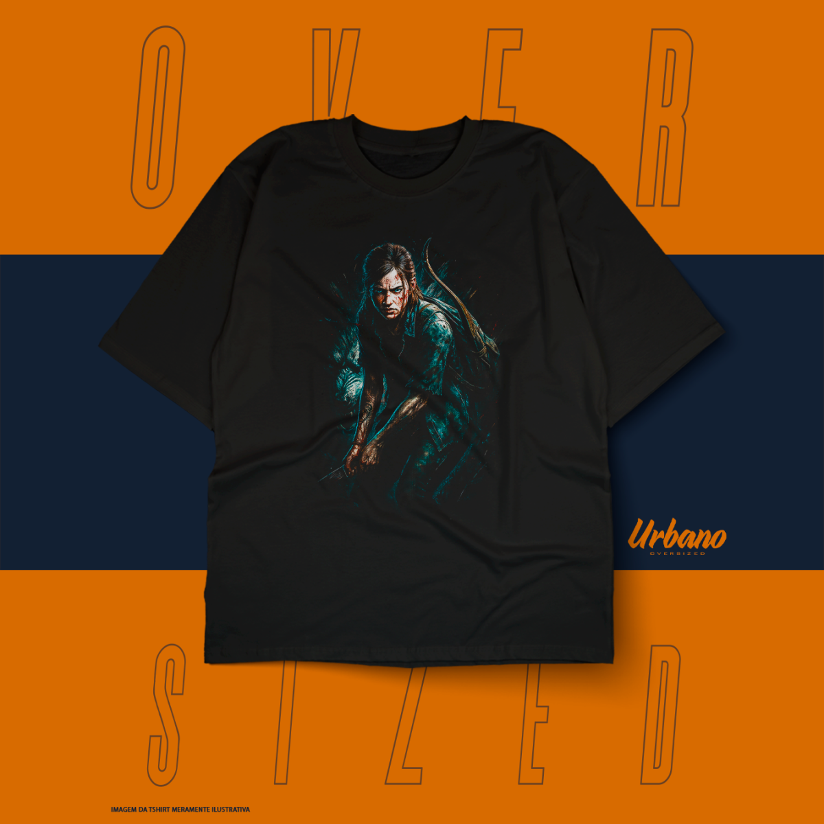 Nome do produto: Oversized Básica - Classic Games - The Last Of Us