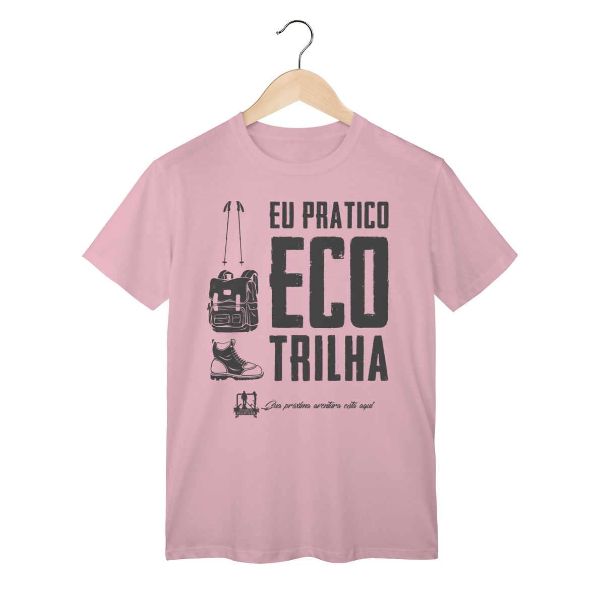 Nome do produto: Camiseta Unisex - Eu Pratico Eco Trilha