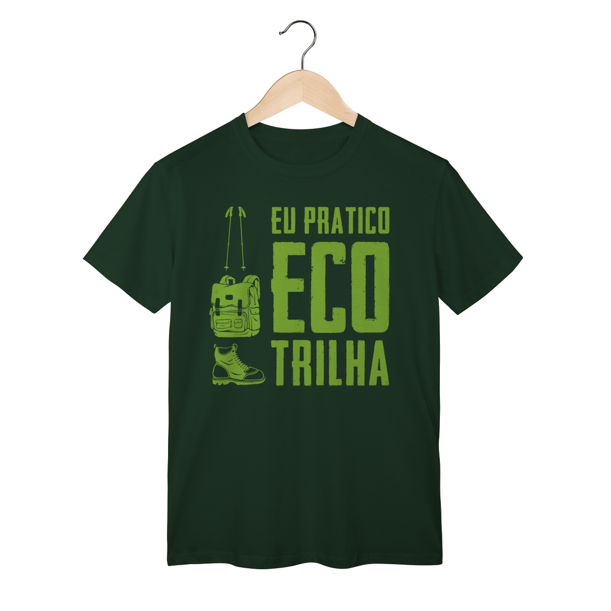 Nome do produto: Camiseta Unisex - Eu Pratico Eco Trilha
