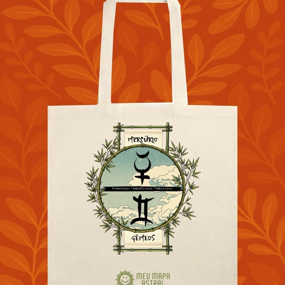 Sacola Ecobag Gêmeos/Mercúrio Ilustrada