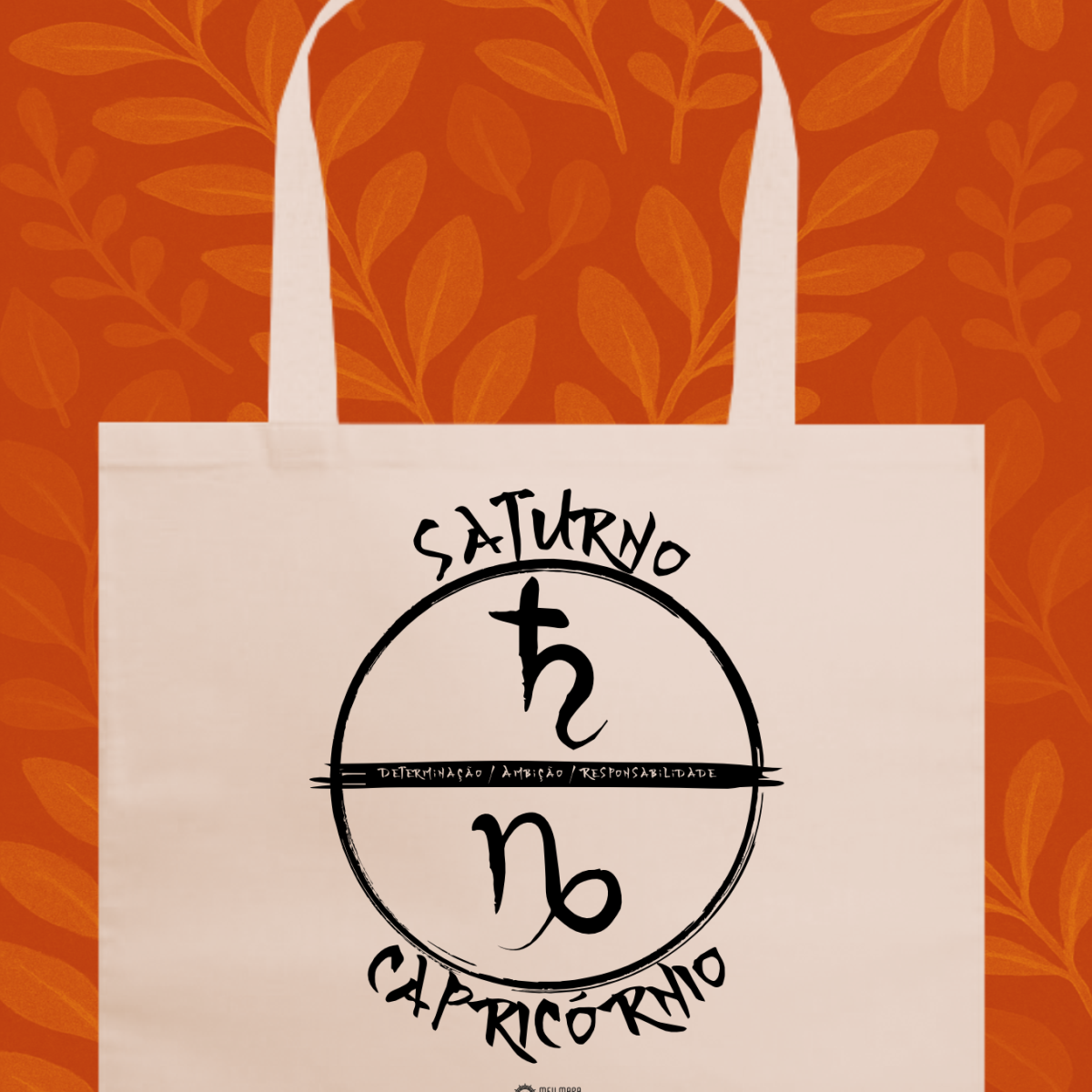 Nome do produto: Ecobag Capricórnio/ Saturno Gráfica